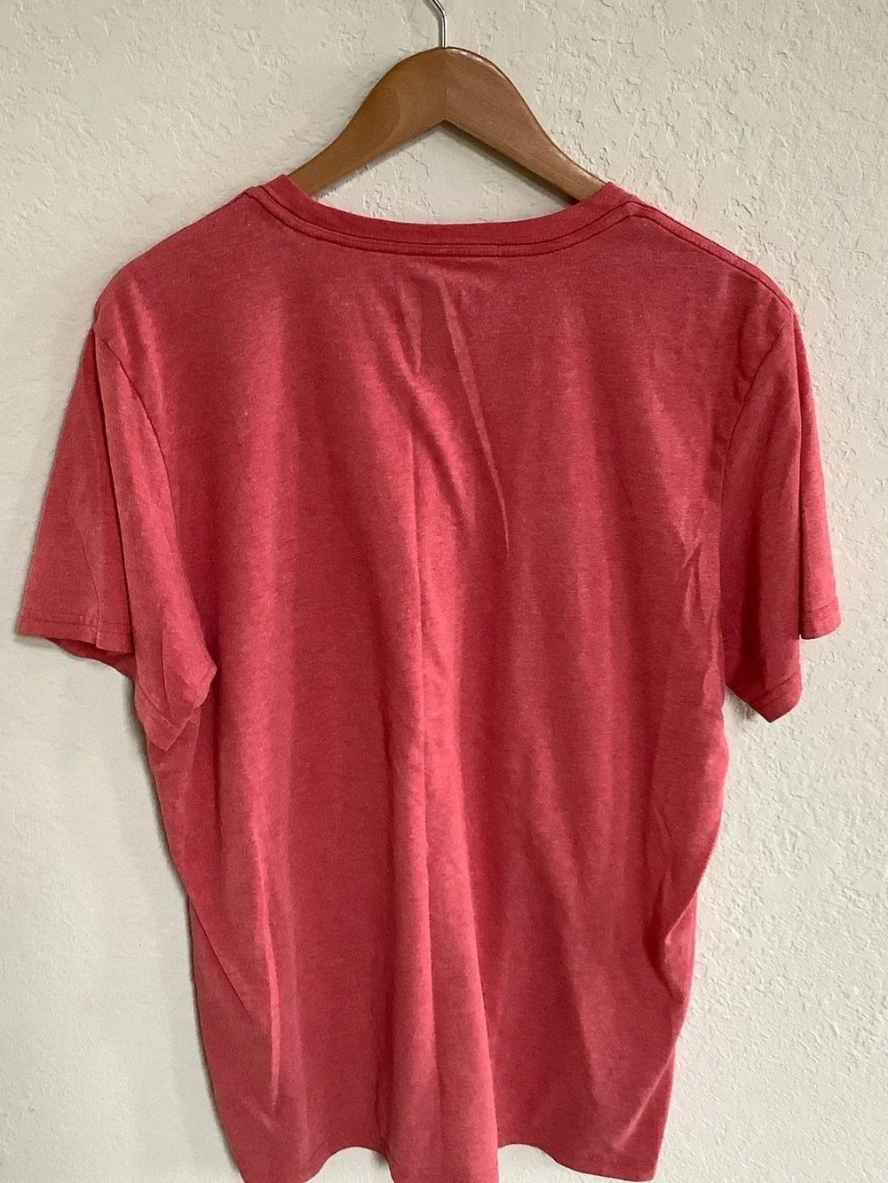 adidas Short-Sleeve Crew Tee in Coral Red